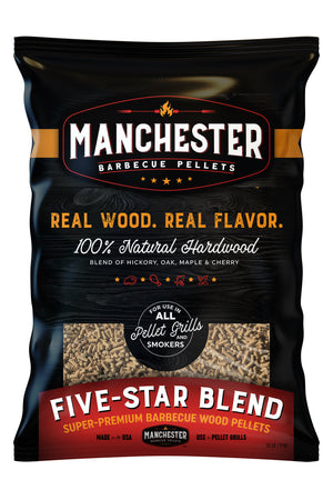 Manchester Barbecue Pellets 5-Star Competition Blend, 20lb bag